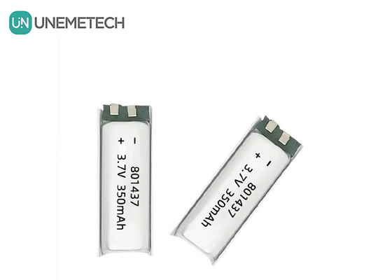 801437 3A High Rate Polymer Battery 3.7v 350mah Lipo Battery Voor IoT elektronische apparaten