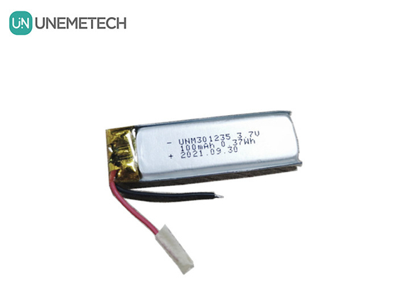 3.7V 100mAh 301235 Oplaadbare lithium-polymerbatterij voor consumentenelektronica