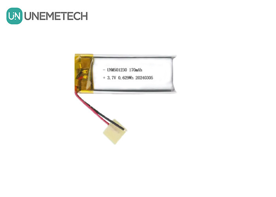 Oplaadbare lithium-polymerbatterij 501230 3.7V 170mAh Li-polymerbatterij voor draadloze oortelefoon