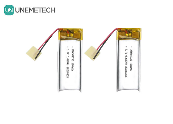 Oplaadbare lithium-polymerbatterij 501230 3.7V 170mAh Li-polymerbatterij voor draadloze oortelefoon
