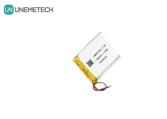 Custom 3.8V 400mAh High Voltage Lithium Ion Battery Pack 622526 Voor Smart Watches