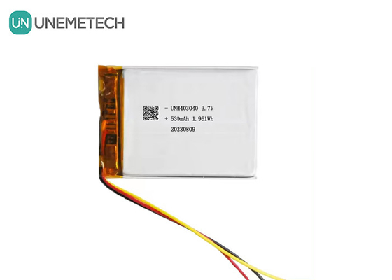 3.7V 530mAh Custom Lithium Polymer Battery 403040 met UL1642 lange levensduur