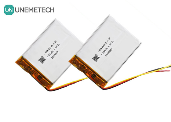 3.7V 530mAh Custom Lithium Polymer Battery 403040 met UL1642 lange levensduur