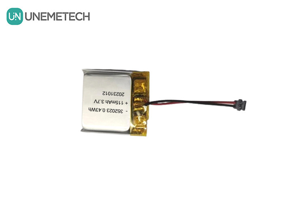 Groothandel Oplaadbare Lipo-batterijen 352023 3.7V 115mAh Li-ion-polymerbatterij voor GPS-tracker