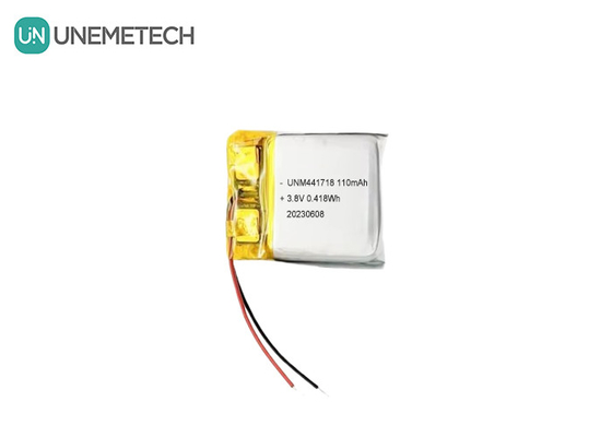 3.8V 441718 Hoogspanningspolimeer lithium-ionbatterij 110mAh voor medisch armband