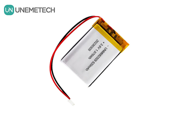 CE 4.35V Hoogspanningslithiumbatterij 682329 520mAh 3.8V Li-ion oplaadbare batterij