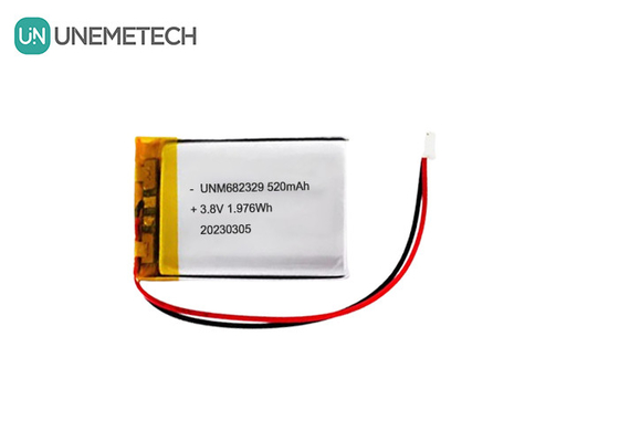 CE 4.35V Hoogspanningslithiumbatterij 682329 520mAh 3.8V Li-ion oplaadbare batterij