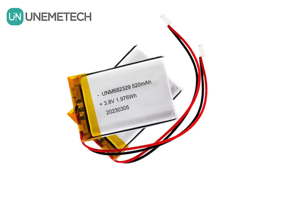 CE 4.35V Hoogspanningslithiumbatterij 682329 520mAh 3.8V Li-ion oplaadbare batterij