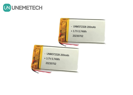 3.7V Lipo-oplaadbare batterij 372328 3.7V 200mAh Li-ion-polymerbatterij voor elektronische producten