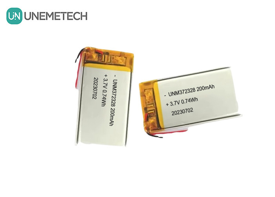 3.7V Lipo-oplaadbare batterij 372328 3.7V 200mAh Li-ion-polymerbatterij voor elektronische producten