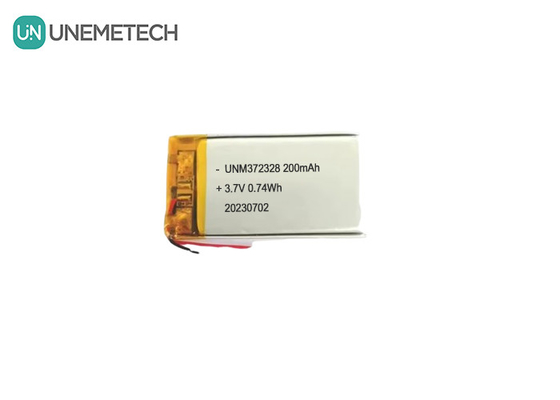 3.7V Lipo-oplaadbare batterij 372328 3.7V 200mAh Li-ion-polymerbatterij voor elektronische producten
