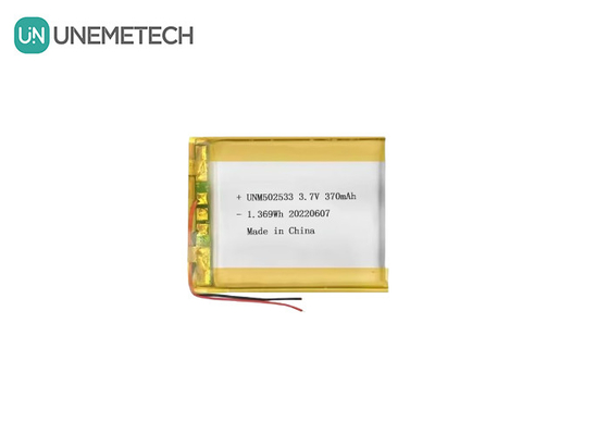 Li-ion polymer batterij 502533 3.7V 370mAh oplaadbare Li-polymer batterij voor telefoon horloge