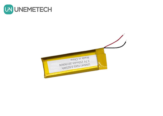 3.7V 250mAh Li-polymer batterij 411645 / LiPo oplaadbare batterij voor POS-machine