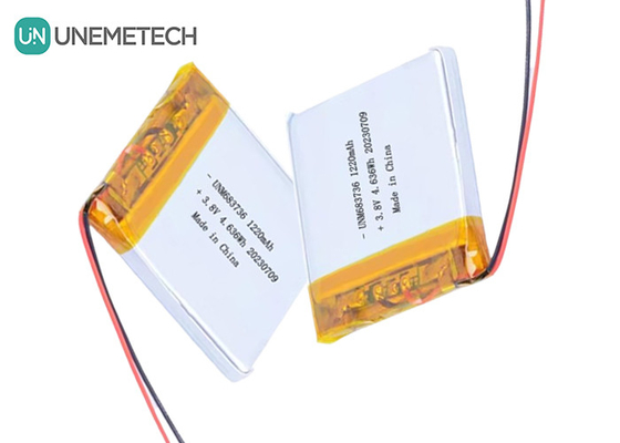 OEM 4,35V hoogspannings lithium-polymerbatterijen 1220mAh 683736 met lange levensduur