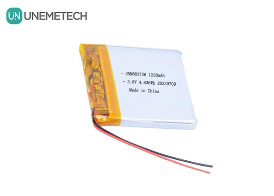 OEM 4,35V hoogspannings lithium-polymerbatterijen 1220mAh 683736 met lange levensduur