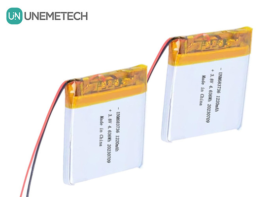 OEM 4,35V hoogspannings lithium-polymerbatterijen 1220mAh 683736 met lange levensduur
