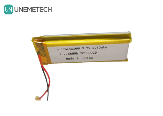 Gepersonaliseerde lange levensduur Lipo batterijpakket 3.7V 2050mAh 923060 Voor digitale producten