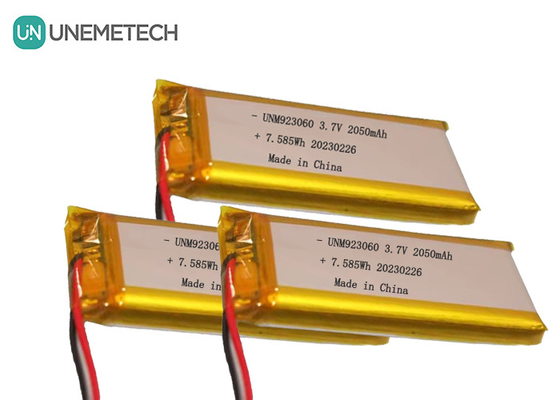 Gepersonaliseerde lange levensduur Lipo batterijpakket 3.7V 2050mAh 923060 Voor digitale producten