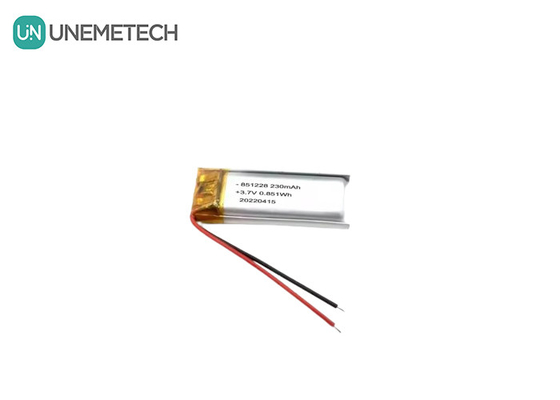 UNEMETECH 230mAh LiPo-batterij 3.7V Lithium Polymer-batterij 851228 voor afstandsbediening Pen