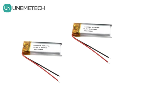 UNEMETECH 230mAh LiPo-batterij 3.7V Lithium Polymer-batterij 851228 voor afstandsbediening Pen