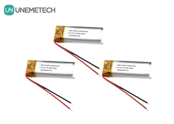 UNEMETECH 230mAh LiPo-batterij 3.7V Lithium Polymer-batterij 851228 voor afstandsbediening Pen