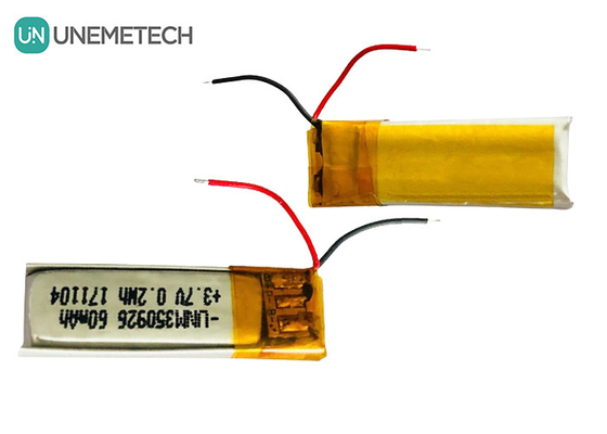 Meer dan 500 cycli Levensduur Oplaadbare 3.7V 60mAh Lithium-ion Polymer 350926 Batterij voor oortelefoons
