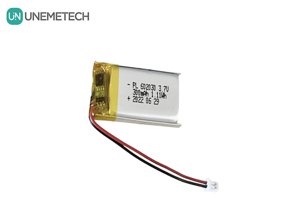 3.7V 300mAh Persoonlijk Zilveren Oplaadbare Lithium Ion Polymer Battery Pack 602030 voor GPS Tracker