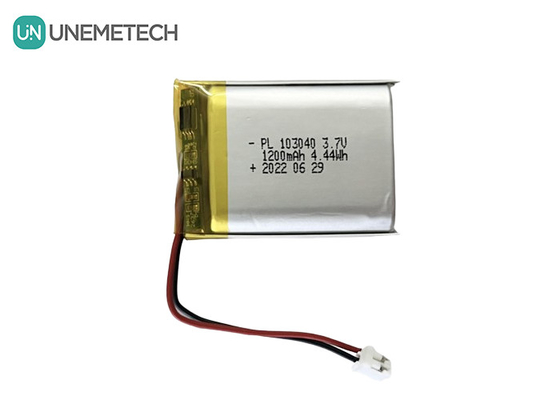 Zilveren herlaadbare lithium-polymerbatterij 103040 Li-ionbatterij 1200mAh 3.7V
