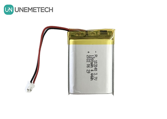 Zilveren herlaadbare lithium-polymerbatterij 103040 Li-ionbatterij 1200mAh 3.7V