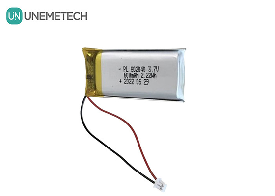3.7V 600mAh oplaadbare Li-polymerbatterij 802040 voor elektronische producten