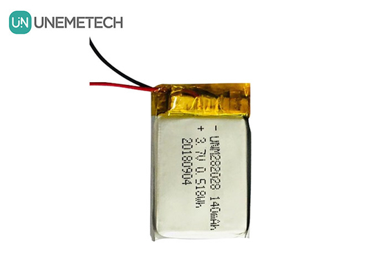 Low Self Discharge Lipo Battery 282028 / 3.7V 140mAh Lithium Polymer Battery voor draagbare apparaten