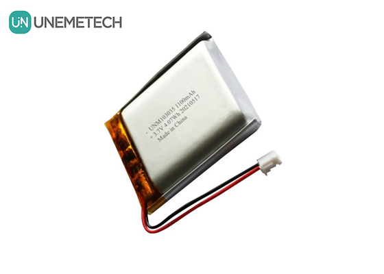 UNEMETECH 3.7V 1100mAh Lithiumpolymerabatterij / lange levensduur oplaadbare Lipo-batterij 103035