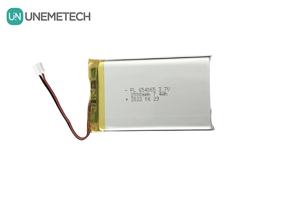 2000mAh 3,7V oplaadbare lithium-polymerbatterij 654065 voor elektronisch speelgoed
