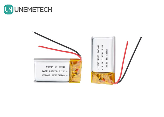 3.7V 80mAh 321525 Oplaadbare Lithium Ion Polymer Battery Charging 1C Voor elektronische producten