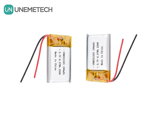 3.7V 80mAh 321525 Oplaadbare Lithium Ion Polymer Battery Charging 1C Voor elektronische producten