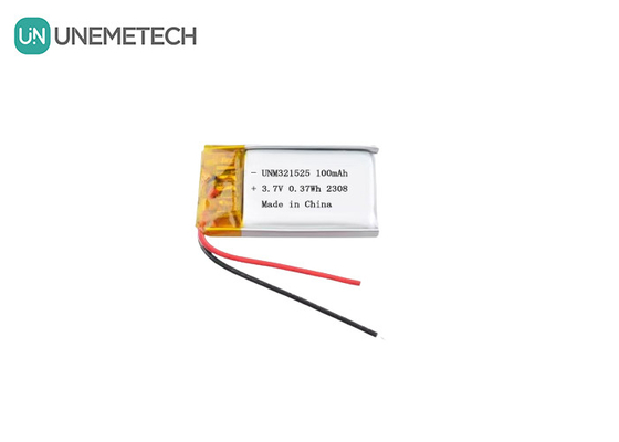 3.7V 80mAh 321525 Oplaadbare Lithium Ion Polymer Battery Charging 1C Voor elektronische producten