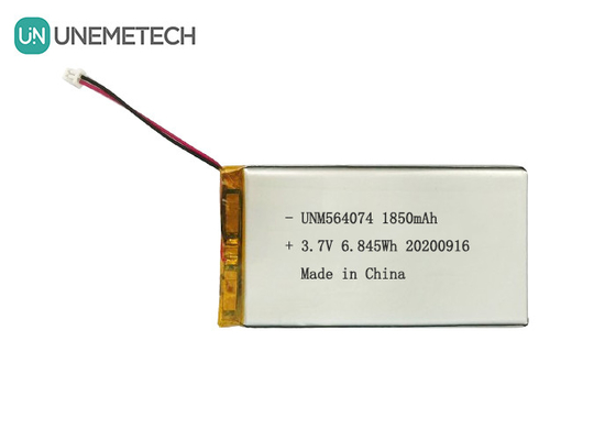 3.7V herlaadbare lithium-ion-polymerbatterij 1850mAh 564074 voor medische schoonheidsapparatuur