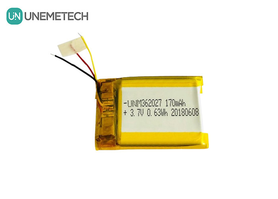 Zilver 3,7V 170mAh Custom Li-polyer batterijen 362027 voor draagbare printer medisch apparaat