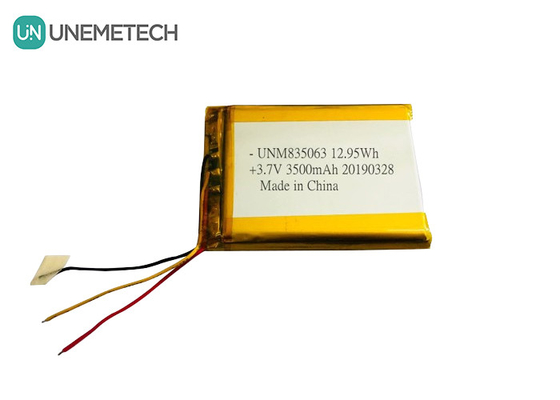 3.7V 3500mAh Custom Large Lithium Polymer Battery 835063 voor medische schoonheidsapparatuur