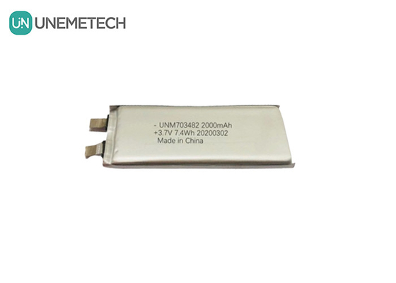 3.7V 2000mAh Custom Lithium Polymer Battery Cell 703482 voor luidsprekers Intelligent Robot System