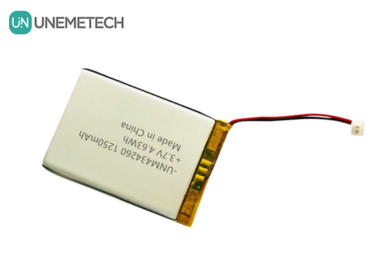 4.63Wh oplaadbare lithium-polymerbatterijpakket 434260 3.7V 1250mAh voor oplaadkas