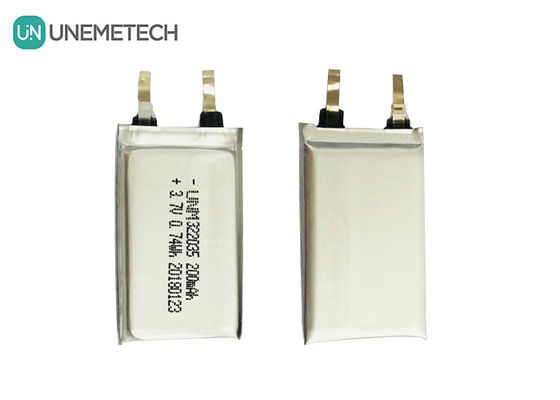 Oplaadbare aangepaste Li-polymerbatterij 322035 3.7V 200mAh voor draadloze hoofdtelefoons