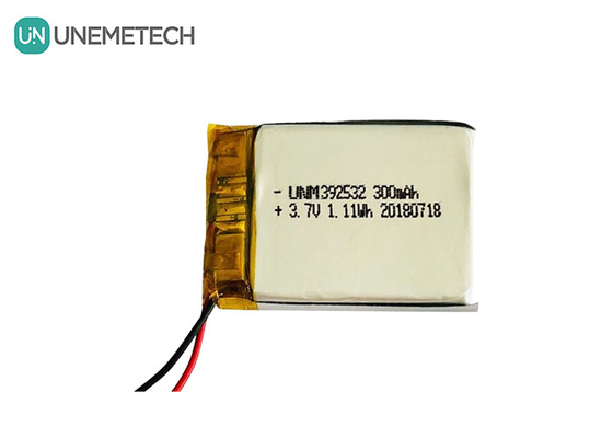 GPS Tracker Custom Lithium Polymer Battery / 3.7V 300mAh 392532 Oplaadbare Lipo Battery