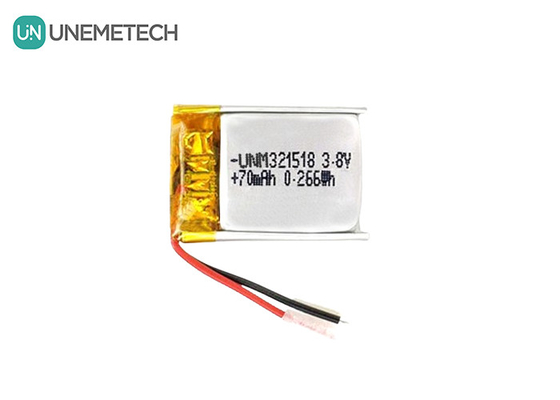 3.8V Hoogspannings Li-ion batterij Ultra Small Lipo batterij 4.35V 70mAh 321518 Voor GPS-tracker
