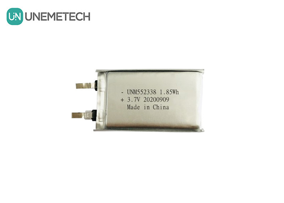 3.7V 500mAh aangepaste oplaadbare polymer lithiumbatterij 552338 voor 3C digitale producten