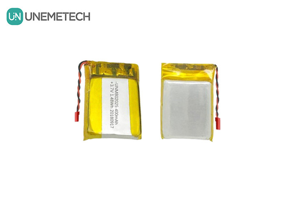 802025 Lithiumpolymerbatterij 3.7V 400mAh Oplaadbare LiPO-batterijen voor GPS-tracker