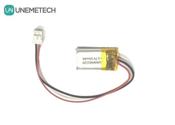 401120 3.7V 55mAh Op maat gemaakte Lipo-batterijen / hoofdtelefoon Oplaadbare Lipo-batterij