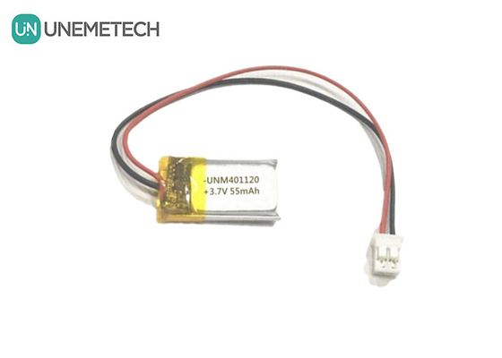 401120 3.7V 55mAh Op maat gemaakte Lipo-batterijen / hoofdtelefoon Oplaadbare Lipo-batterij