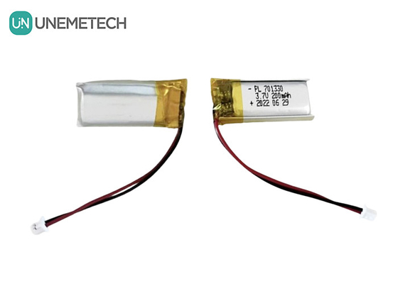 3.7V 200mAh Lithiumpolymeraccumulator 701330
