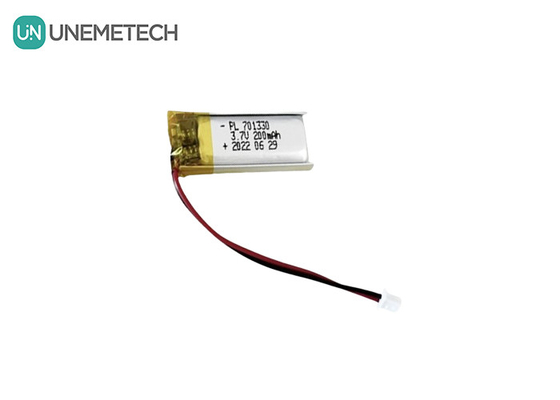 3.7V 200mAh Lithiumpolymeraccumulator 701330